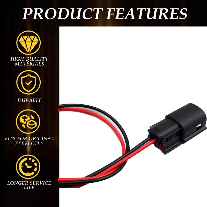 2-Pin LED Light Fog Lamp Fog Light Connector Pigtail Compatible
