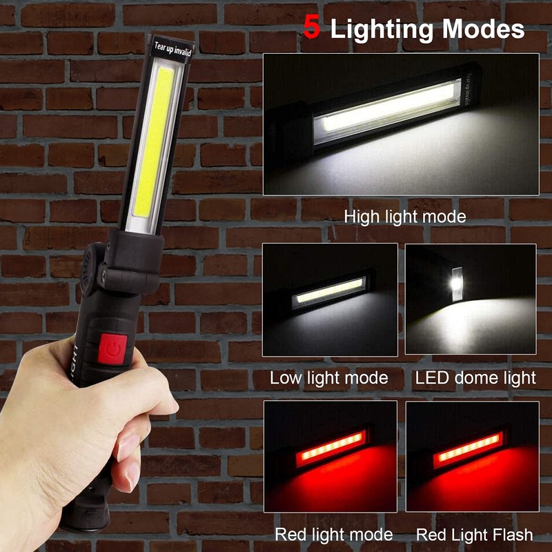 Tool Gifts for Men Dad Him, Rechargeable Work Lights, LED