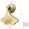 Jindizi Golden Ginkgo Leaf Shape Knob Handles, 6 PCS Drop