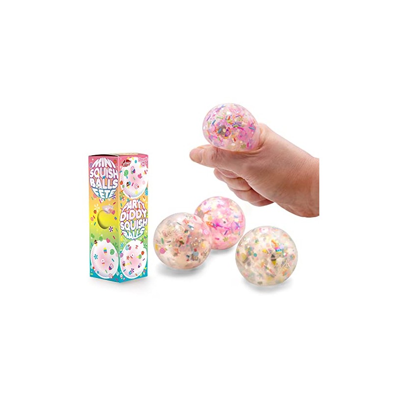 Tobar SCRUNCHEMS Party Diddy Stress Squish Balls - Pack of