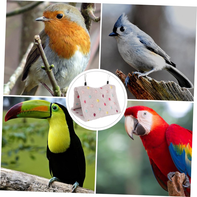 SUPVOX Flannel Parrot Nest Bird Warm Nest Hanging Design Comfortable