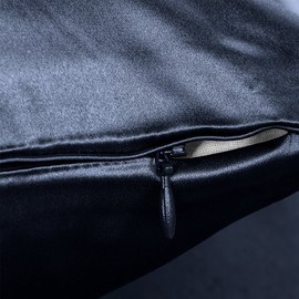 THXSILK 25 Momme Mulberry Silk Body Pillow Cover Pillowcase with Hidden Zipper - &Breathable Pure Natural Silk on Both Sides (20x54 inch, Navy Blue)