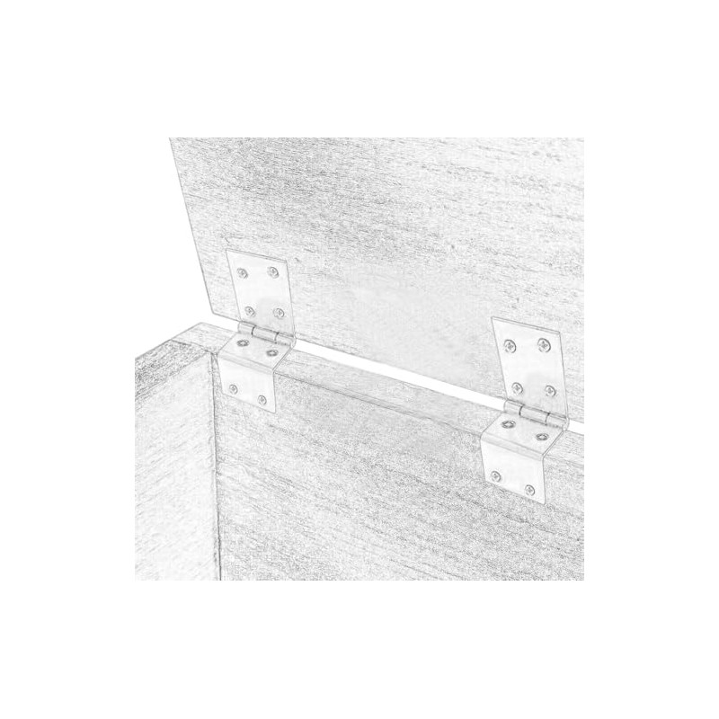 QCAA Heavy Duty Durable Steel Chest Hinge for Box, Door