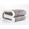 Penguin Home Solid Sherpa Blanket, Microfiber Throw for All Season,