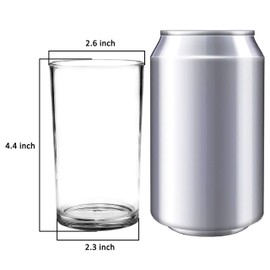 Youngever 9 Pack 9-ounce Plastic Drinking Tumblers, Plastic Glasses, Reusable Plastic Cups, Unbreakable Glasses, Drinking Glasses