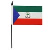 Equatorial Guinea Table Flag 4'' x 6'' - Equatoguinean Desk