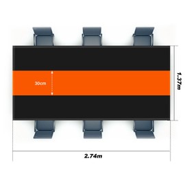 Oudain 12 Pcs Disposable Plastic Tablecloths 54" x 108" for Rectangle Tables Cloths Waterproof Table Cover for Graduation Baby Shower Wedding Birthdays Party Decoration (Orange,Black)