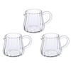 JIEJE Small Glass Pitcher, Glass Milk Pitcher, Glass Creamer Pitcher,