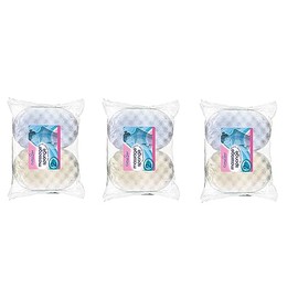 2 x Packs Of Massage Sponge - 3 Per Pack Assorted Colours