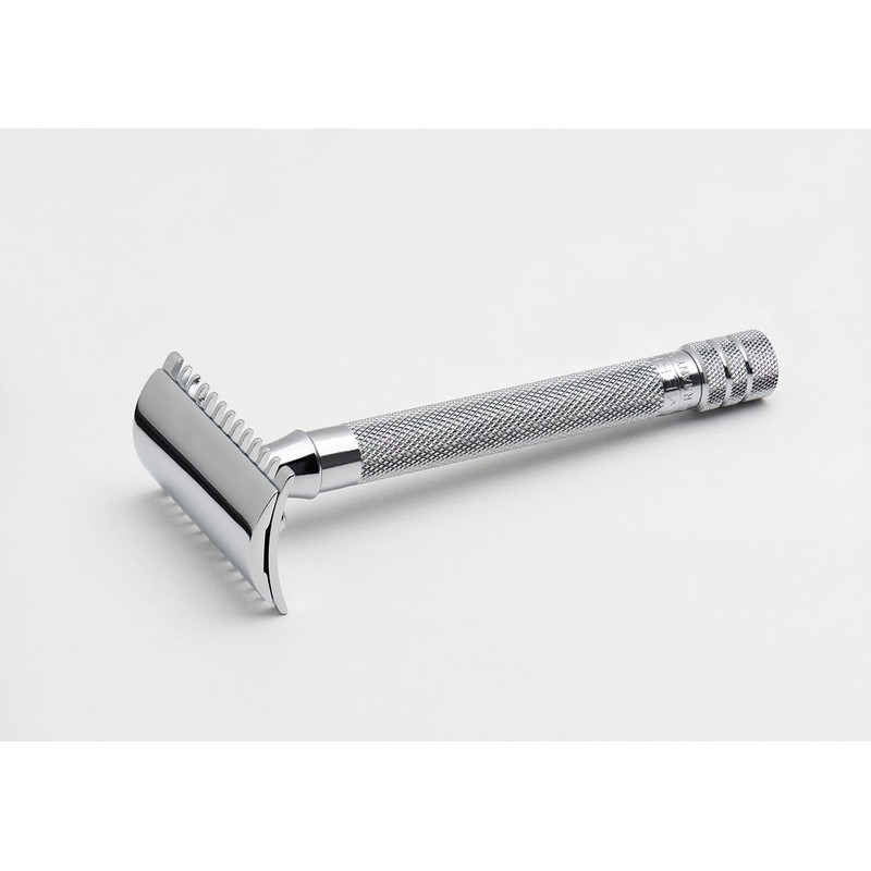 MERKUR 25C Double Edge Safety Razor in Bright Chrome with