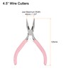 sourcing map Mini Needle Nose Pliers 4.5 Inch Toothless Precision