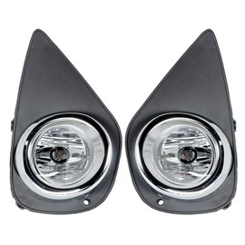 munirater 2-Pack Front Bumper Fog Light Assembly with Switch Harness Kit Driver and Passenger Side Replacement for Yaris 2015-2016