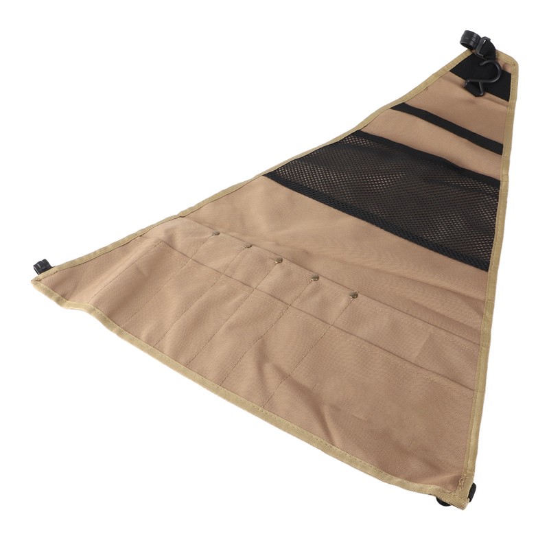 Camping Storage Bag Portable Triangle Oxford Cloth Tableware Hanging Organizer