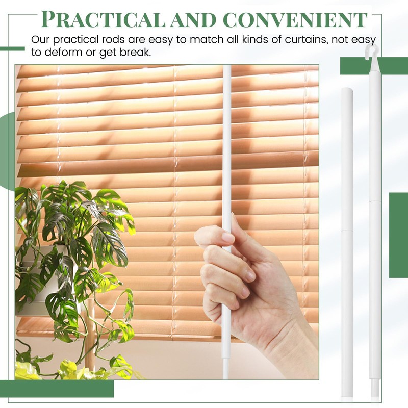 2 Sets 24inch Blind Wand Replacement with Hook, Blind Opener