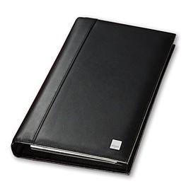 SIGEL VZ204 Leather Business Card Organiser, Torino, 16 x 27.5 cm, black