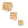 MAGICLULU 3pcs Beeswax Food Wraps Set Organic Cotton Sandwich Wrap