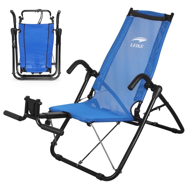 leikefitness Ab Exercise Chair Core Strengthening Lightweight Foldable Sport Abdominal