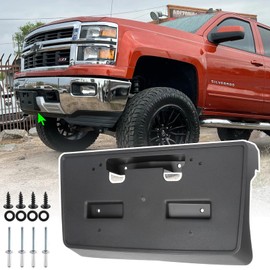 Wocch Front License Plate Frame for Chevy Silverado 1500 2014 2015 Front Bumper License Plate Holder Mounting Bracket Replace # 22763523 GM1068155