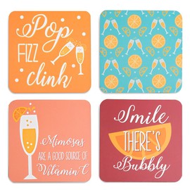 Pavilion - Mimosa Morning Cocktail Themed Drink Coasters Set of 4