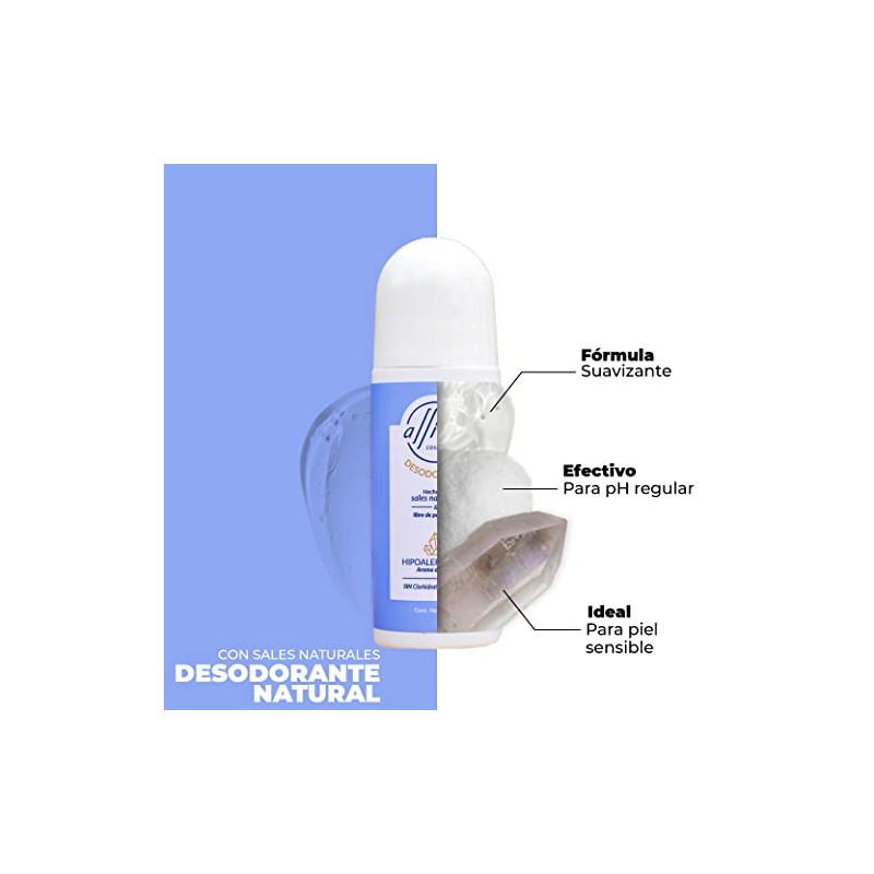 Desodorante Natural Con Piedra De Alumbre Y Bicarbonato de Sodio,