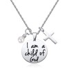 Ralukiia IDS Bible Verse Necklace - Baptism Gifts, Cross Necklace