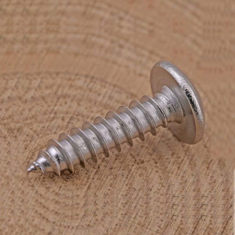 BOZONLI M4 Mushroom Head Self Tapping Screws Wood Screws Pan