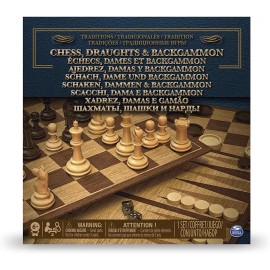 Cardinal 3 En 1 Ajedrez, Damas Y Backgammon Cardinal 6038107