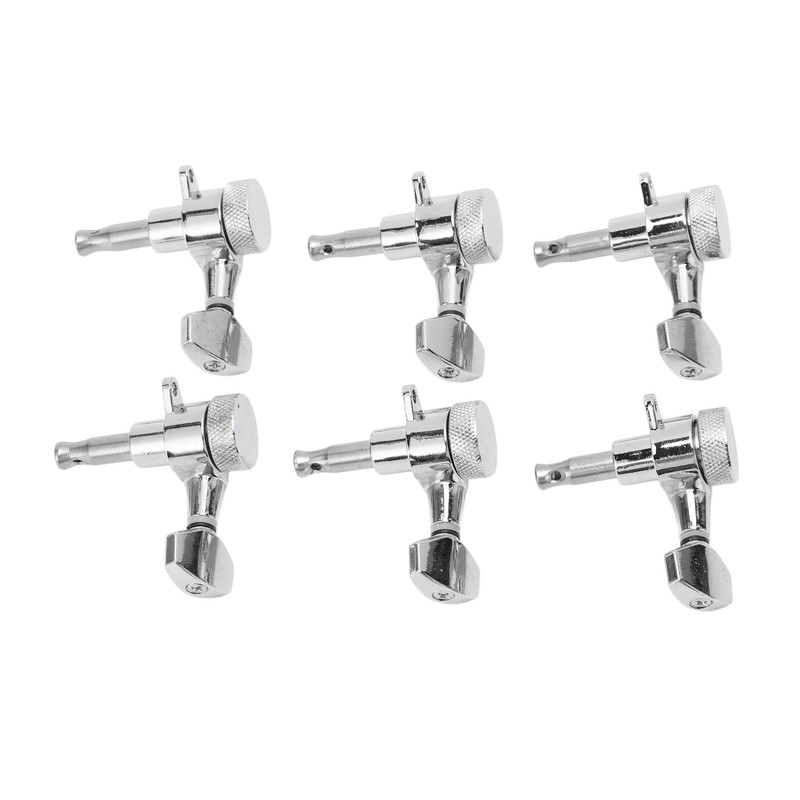 6 Set Tuning Pegs Electric Guitar Machine Heads Tuners Parts