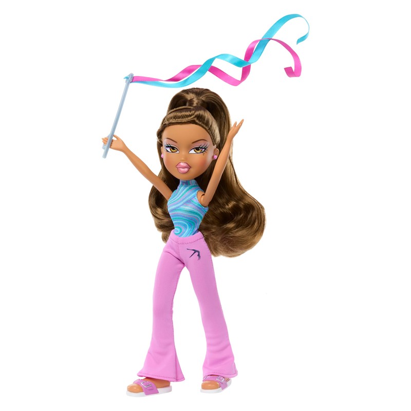 Bratz Play Sportz Yasmin (Gymnastics) - Fashion Doll with Accessories