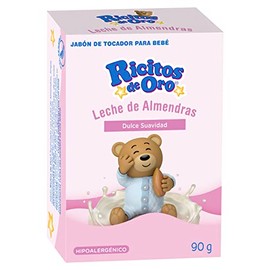 Ricitos de Oro, Jabón Corporal Leche de Almendras | Jabón en barra, 90 g.