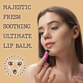 Savannah Bee Lip Balm - Silky Smooth Natural Lip Balm (Wild Blackberry 3 pack)