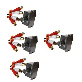 OSALADI 4pcs Car Stereo Amplifier Level Volume Control Knob with Connector for Sound Easy Installation for Amplifiers and Speakers Vehicles