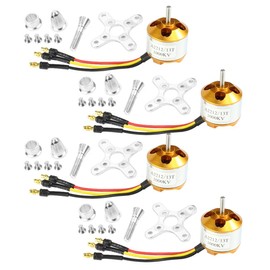QWinOut A2212 1000KV Brushless Outrunner Motor 13T with 3.5mm Male Banana Bullet for RC DIY Aircraft Multi-Copter Quadcopter Drone (4 Pcs)