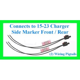 2 Pack fits 2015-23 Dodge Charger Side Marker Front Rear Connector Plug Pigtail