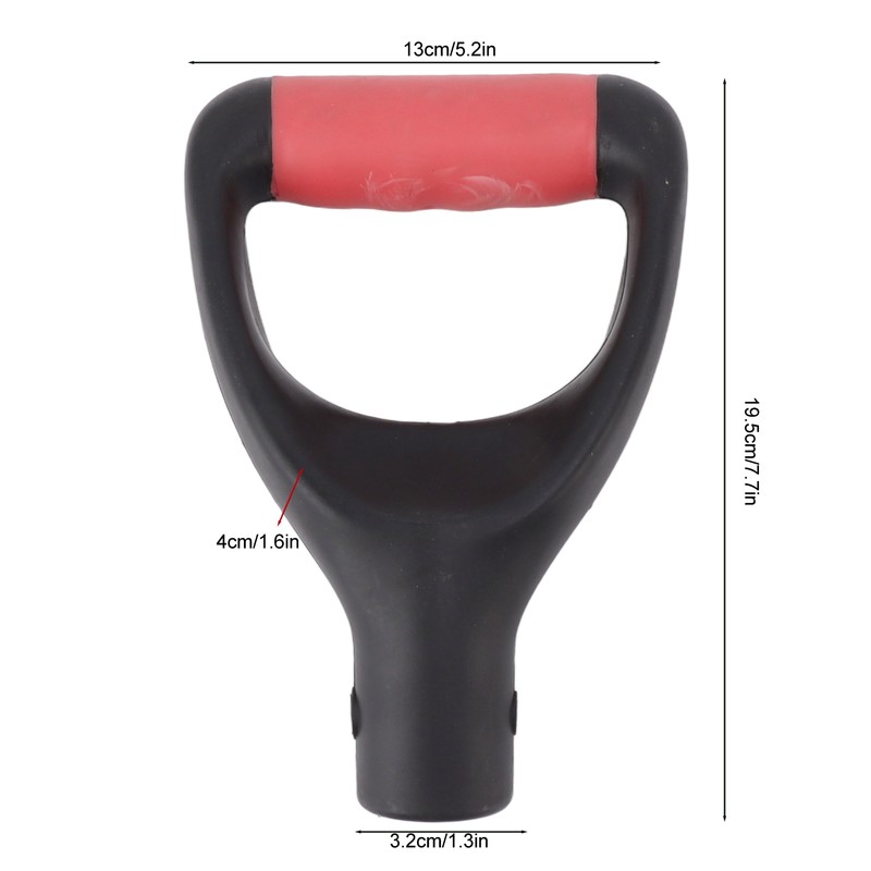 3.2cm Shovel Handle Ergonomic Design Multifunctional Rugged Shovel D Grip