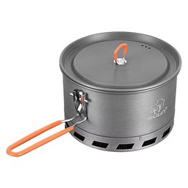 Bulin Camping Cooking Pot Heat Exchanger Outdoor Camp Pot 1.5/2.1 Liter Lightweight Backpacking Hiking Pot - Outstanding Boil Times & Save Fuel