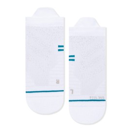 Stance® Athletic Tab Socks for Men and Women – Performance Mesh and Cushioning – FEEL360™ Technology White LG (US Men's Shoe 9-13, Women's Shoe 11-14) One Size