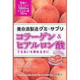 養命酒 グミ×サプリ コラーゲン&ヒアルロン酸 40g ×6袋