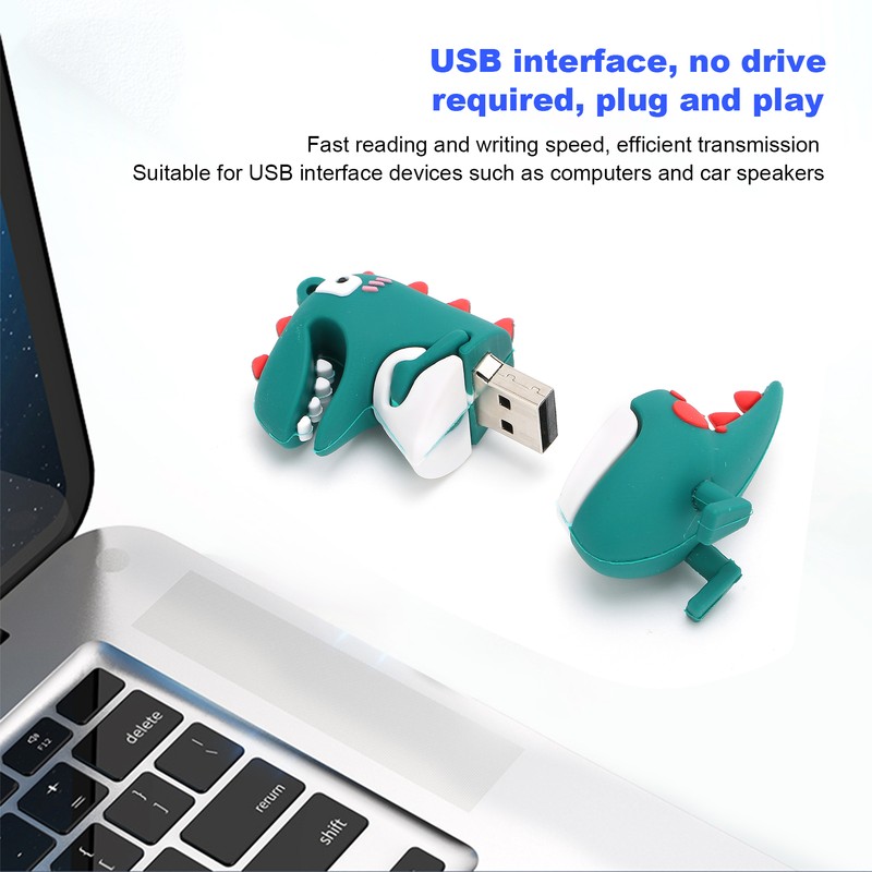 U Disk Memory Stick Little Dinosaur USB2.0 Portable Flash Disk
