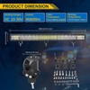 AUXTINGS 28 inch 396W LED Light Bar Triple Row Spot