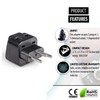 OREI USA to Switzerland Plug Adapter - Type J Adapter