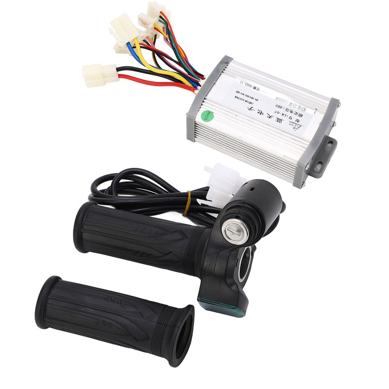 48V 1000W Motor Brushed Controller Twist Throttle with Lock Key