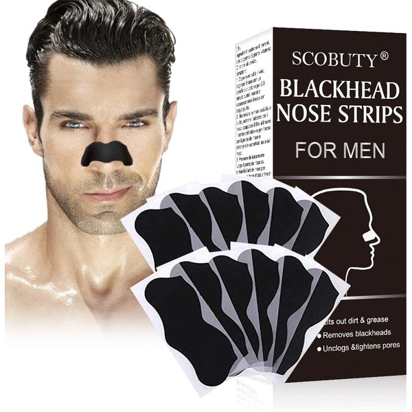 SCOBUTY Nose Strips,Pore Strips for Blackheads,Blackhead Strips,Nose Blackhead Remover Strips,Deep Cleansing Nose Pore Strips for Men Blackheads Removal, 36.0 count