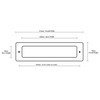 Welseal HS3747 10-Inch UPVC Door Letterbox Letter Plate Mid Rail