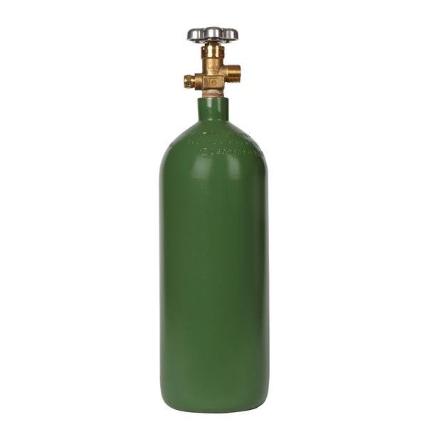 New 20 cu ft Steel Oxygen Cylinder with CGA540 Valve