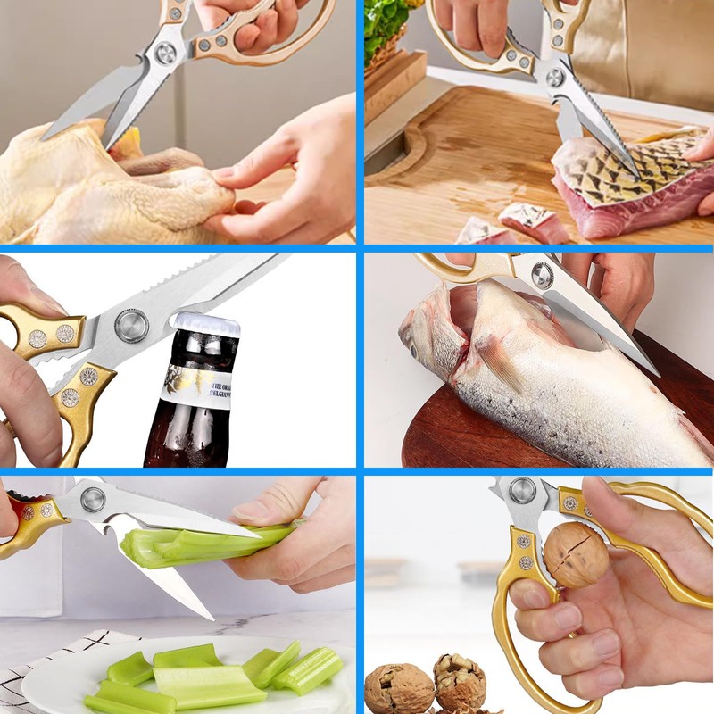 Kitchen Shears, Kitchen Scissors Heavy Duty,Multi-Function Heavy Duty Kitchen Scissors,