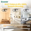 Ensenior 20'' Low Profile Ceiling Fans with Lights and Remote,