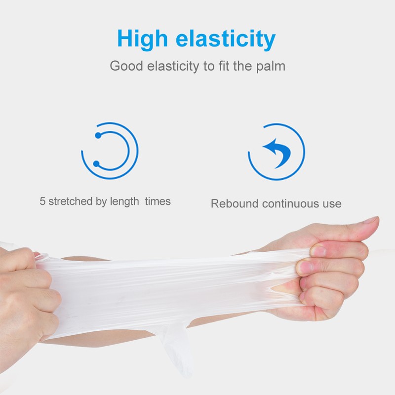 100pcs / box Disposable Gloves PVC Protective Gloves for Workplace