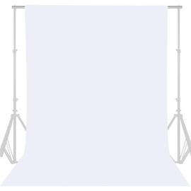 GFCC GFCC 8FTX10FT White Backdrop Background for Photography Photo Booth Backdrop for Photoshoot Background Screen Video Recording Parties Curtain