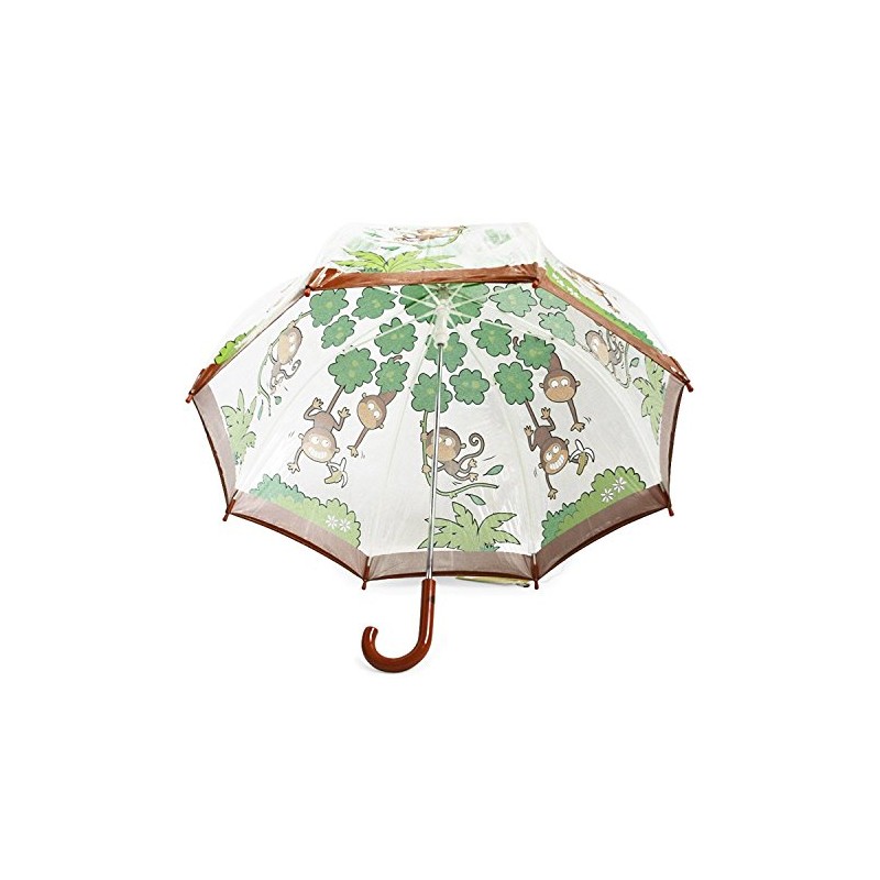 Bugzz Pvc Clear Monkey Umbrella